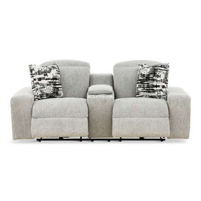 Indra Power Reclining Console Loveseat