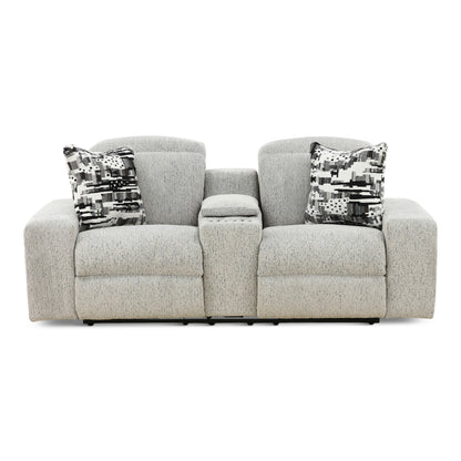 Indra Power Reclining Console Loveseat