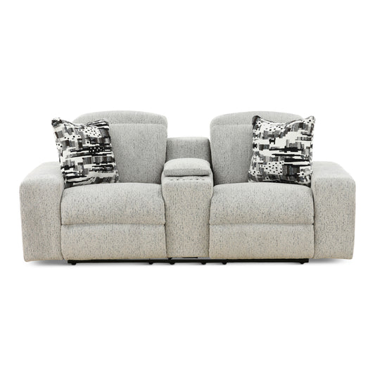 Indra Power Reclining Console Loveseat