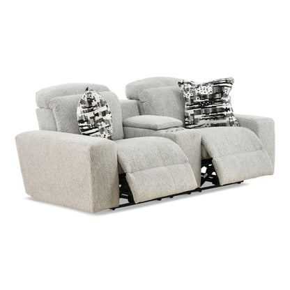 Indra Power Reclining Console Loveseat