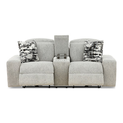 Indra Power Reclining Console Loveseat