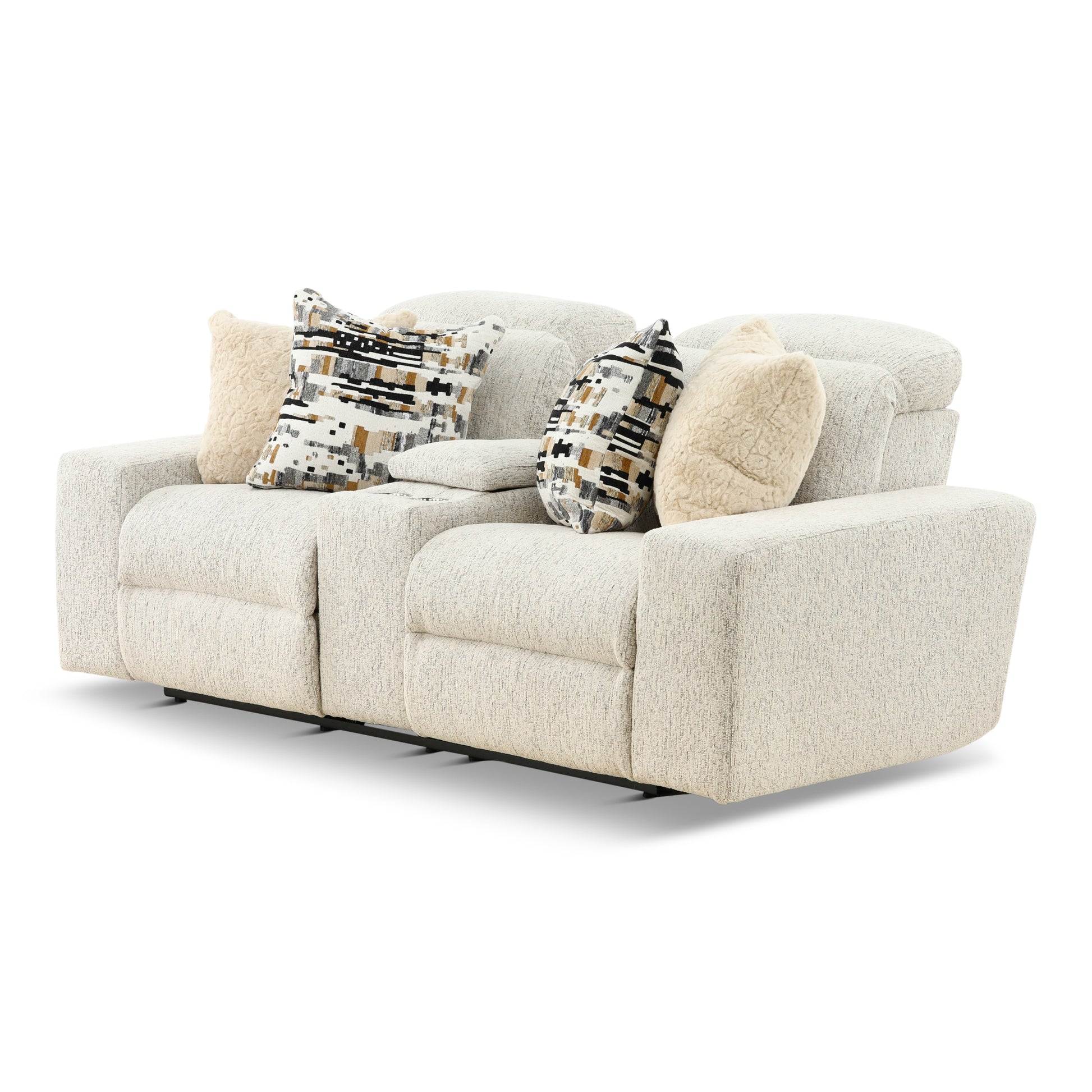 Indra Power Reclining Console Loveseat