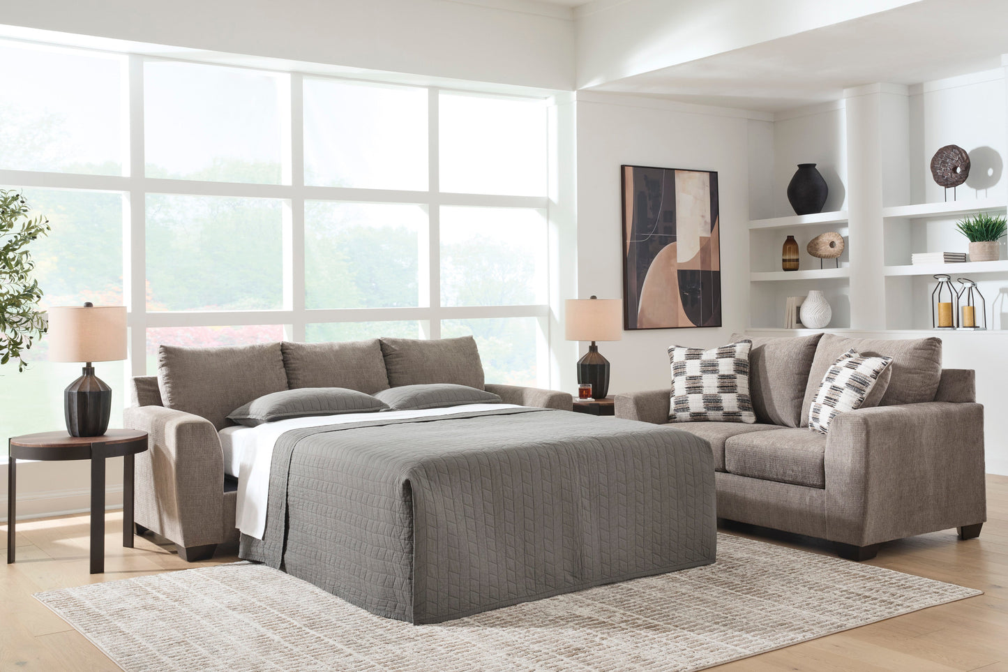 Loreo Queen Sleeper Sofa Truffle