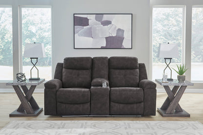 Brysonview Reclining Console Loveseat