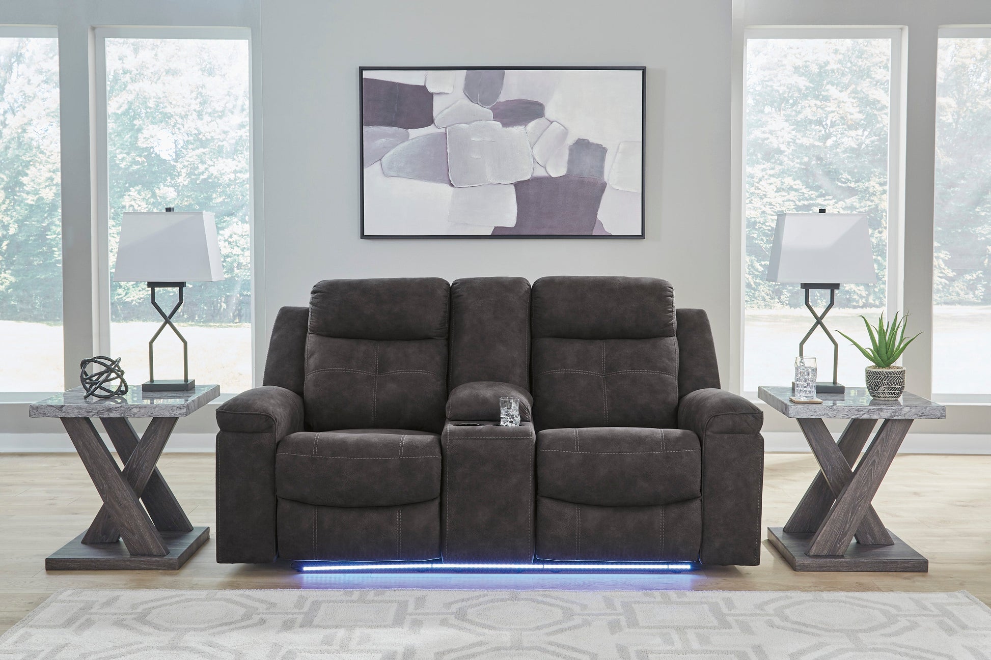 Brysonview Reclining Console Loveseat