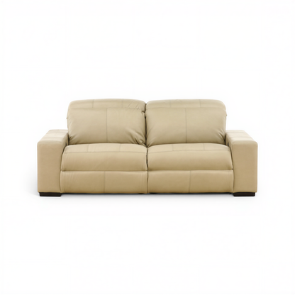 Evren Leather Power Reclining Sofa Smoke