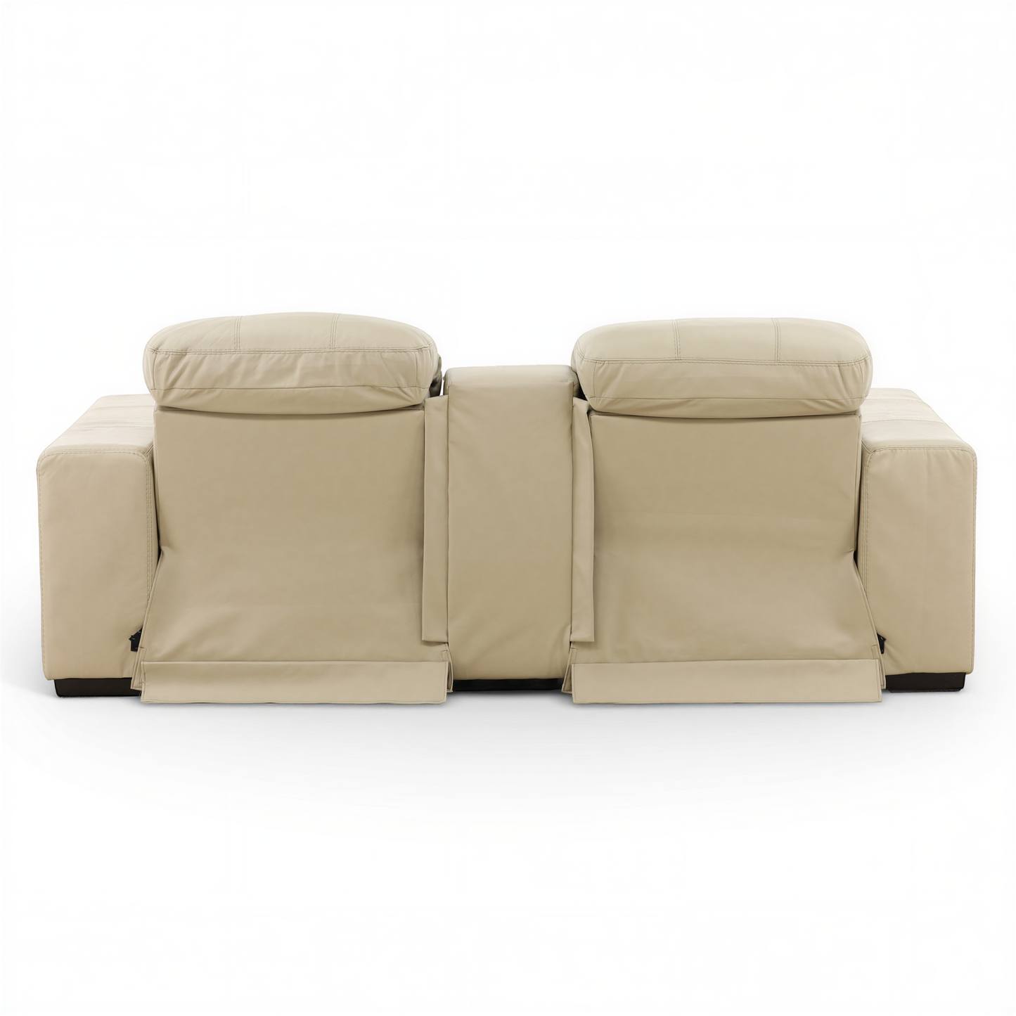 Evren Power Leather Console Loveseat