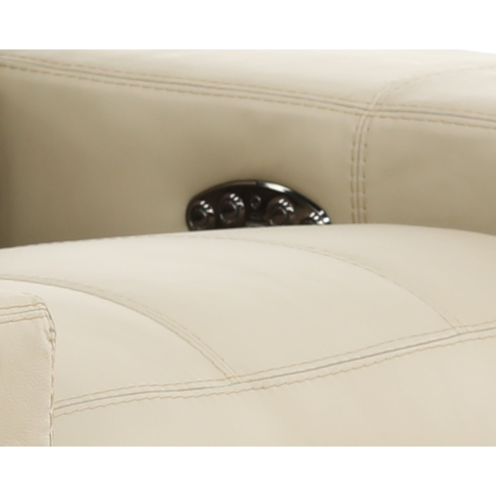 Evren Power Leather Console Loveseat