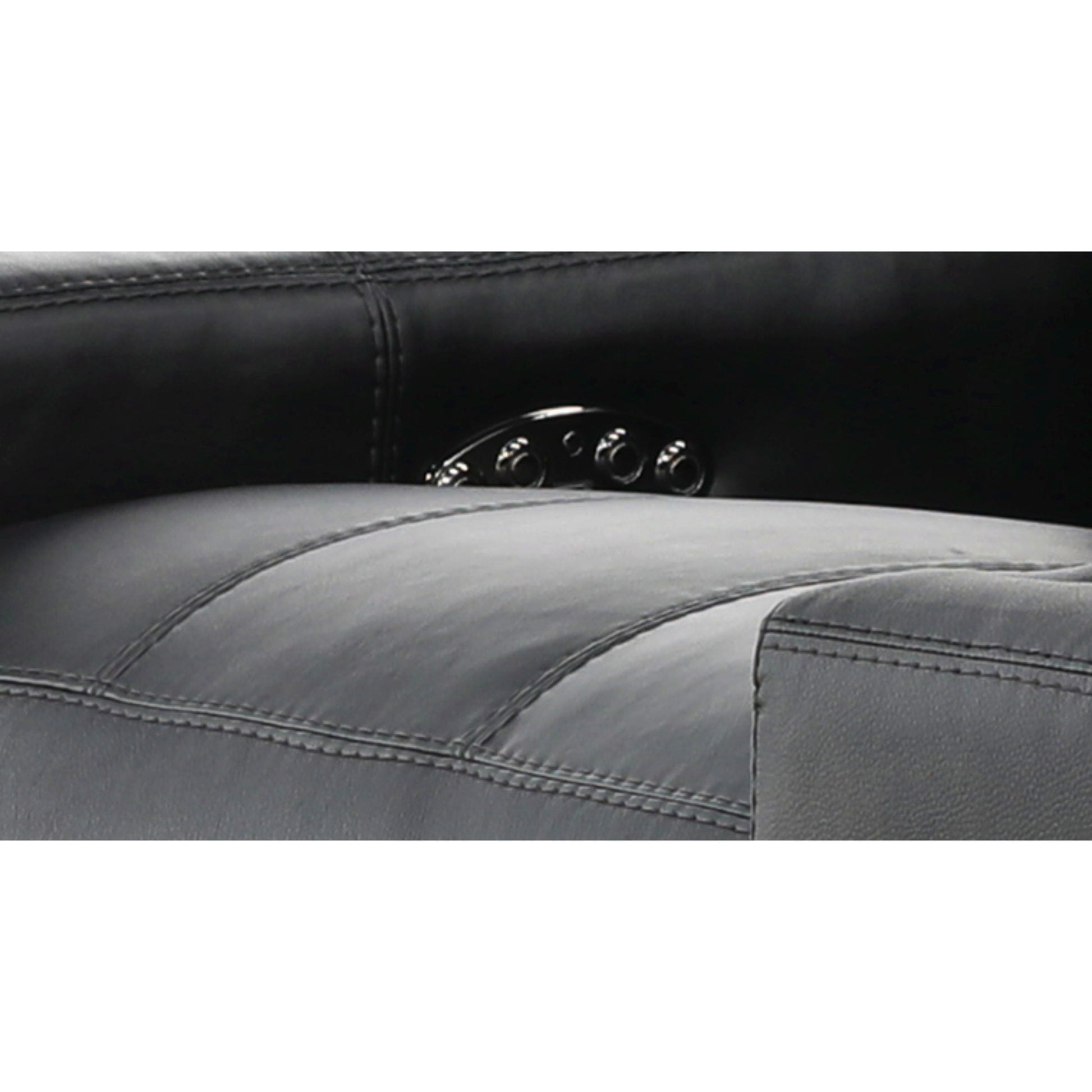 Evren Power Leather Console Loveseat