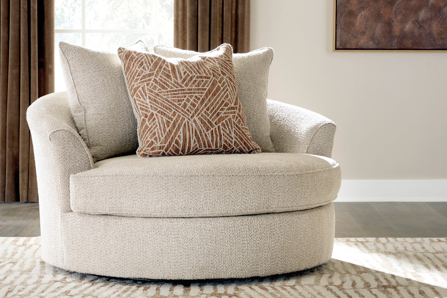 Steelwater Retreat Oversized Swivel Accent Chair