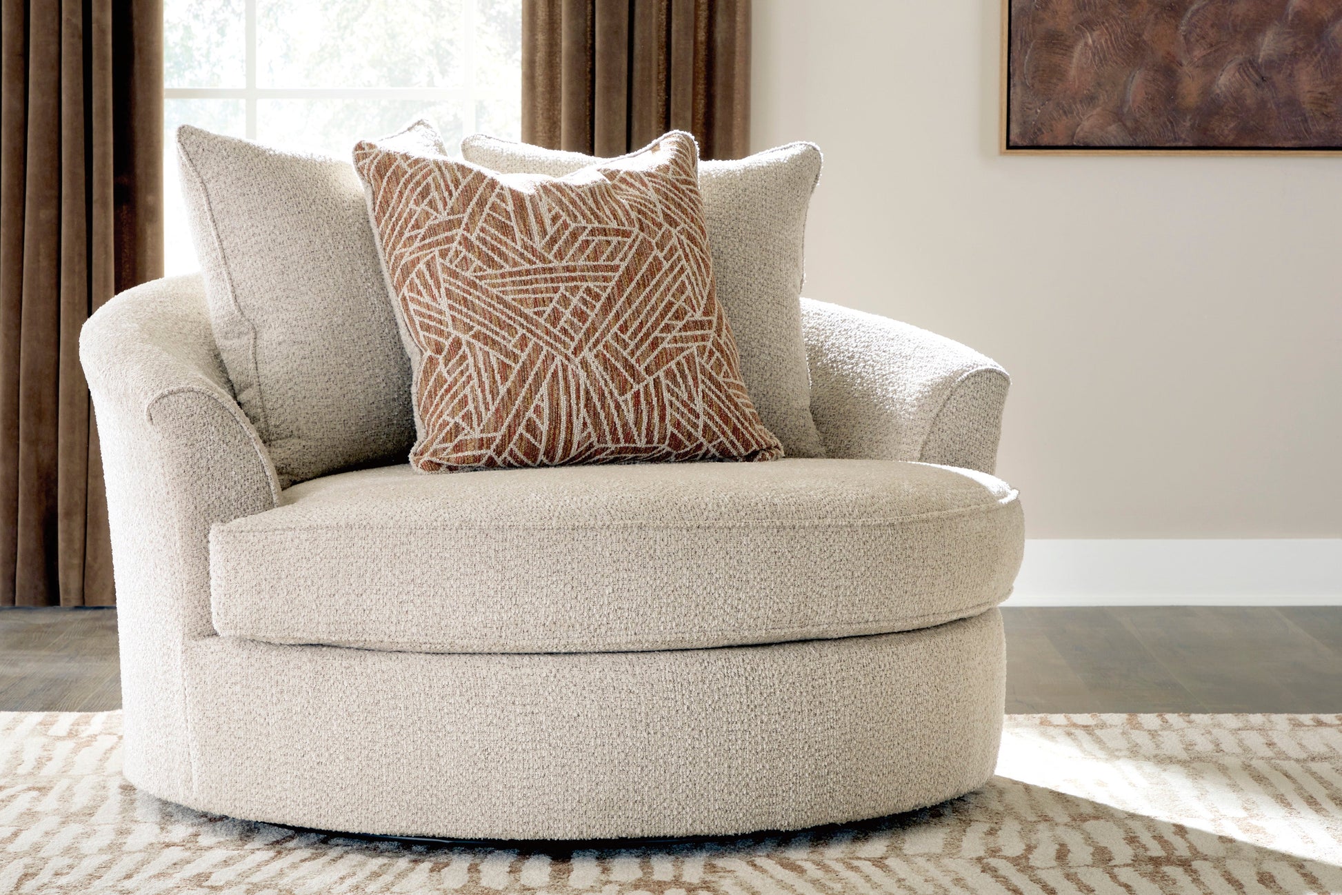 Steelwater Retreat Oversized Swivel Accent Chair