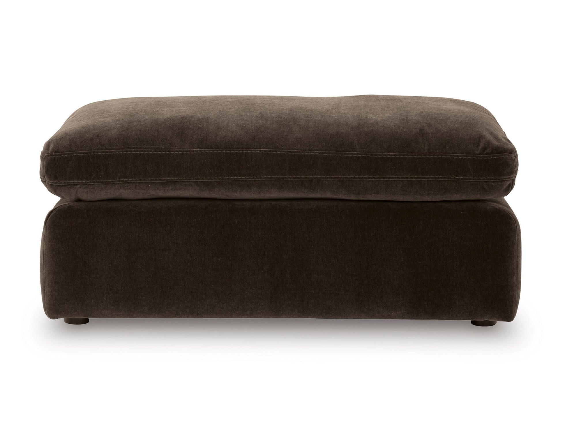 Maxton Heights Ottoman Dark Brown