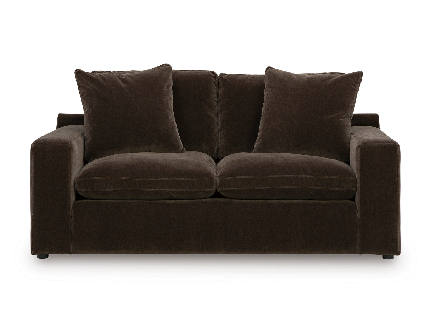 Maxton Heights Loveseat Dark Brown