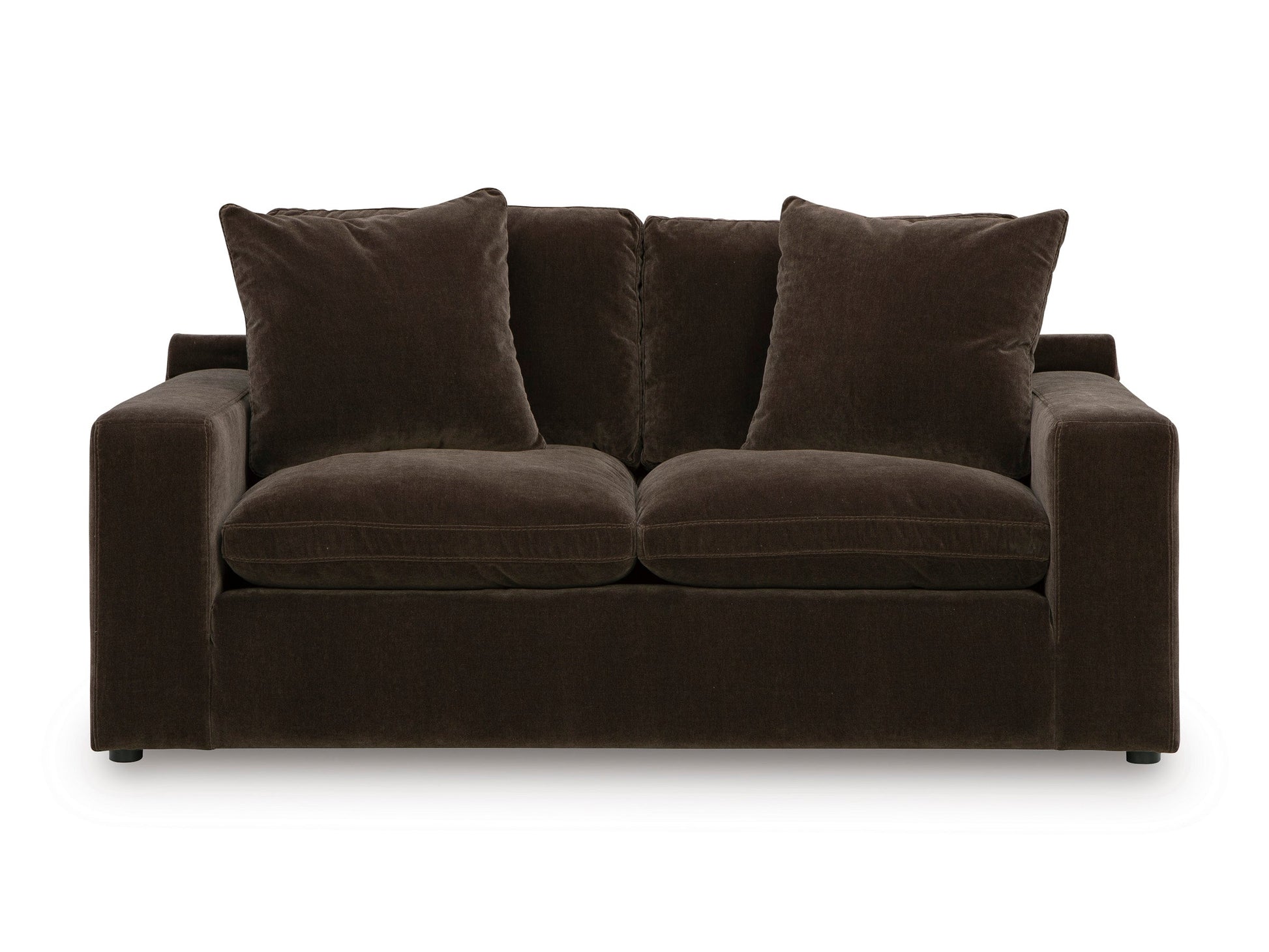 Maxton Heights Loveseat Dark Brown