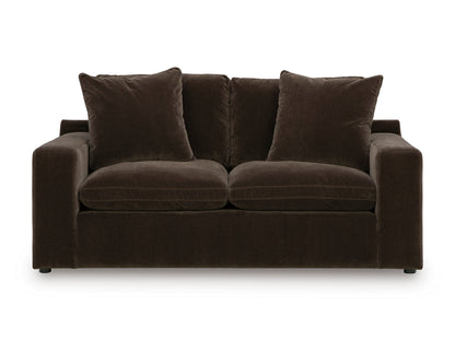 Maxton Heights Loveseat Dark Brown
