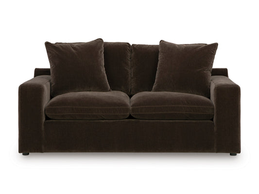 Maxton Heights Loveseat Dark Brown