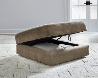 Camellia-Court Ottoman With Storage