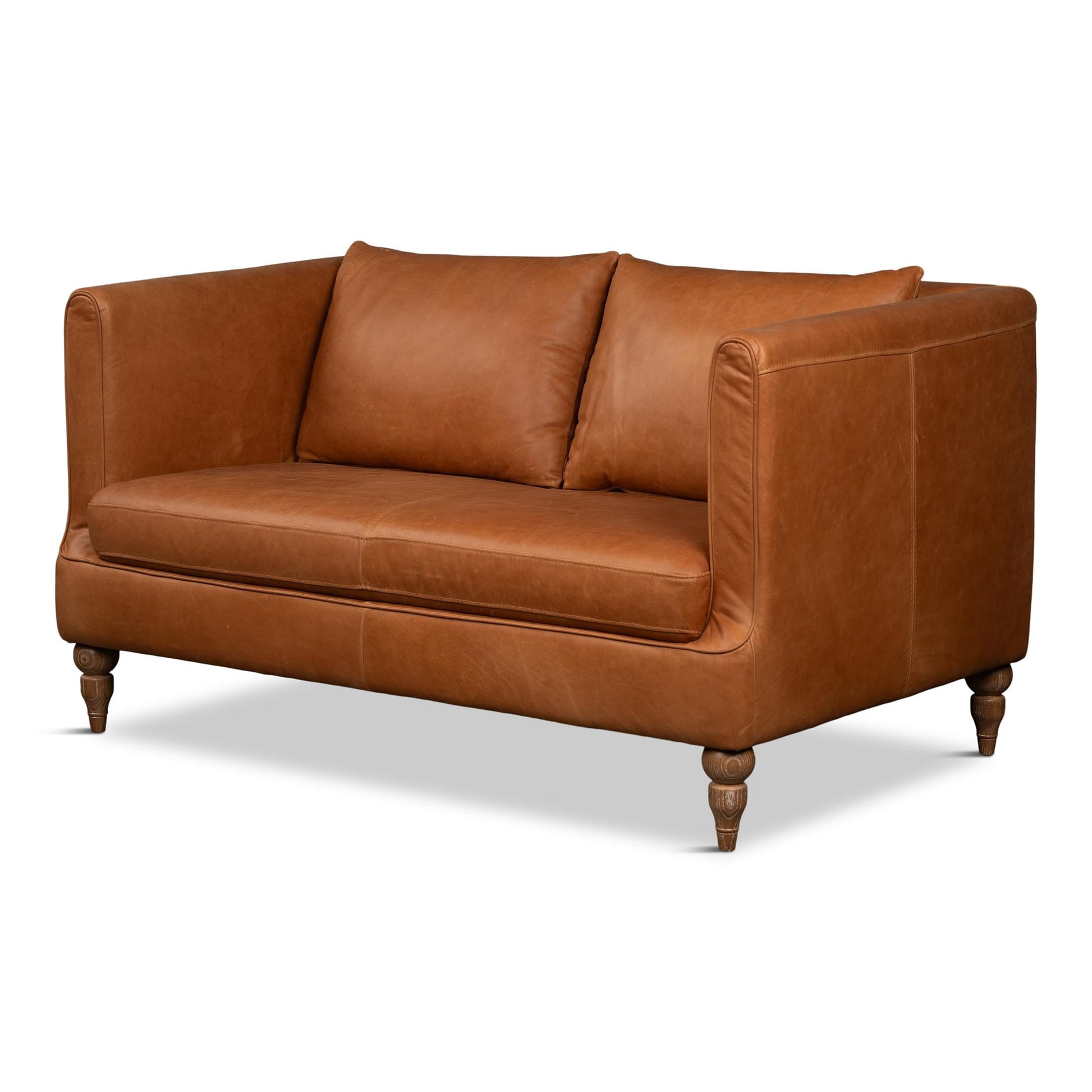 Hoffman Leather Loveseat