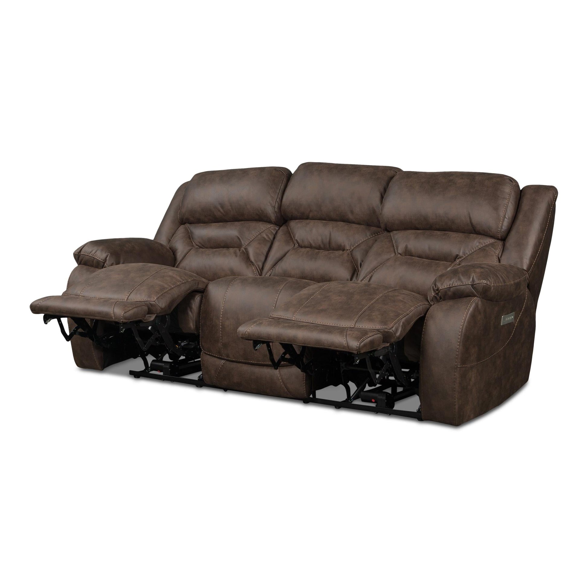 Valor Brown Power Sofa