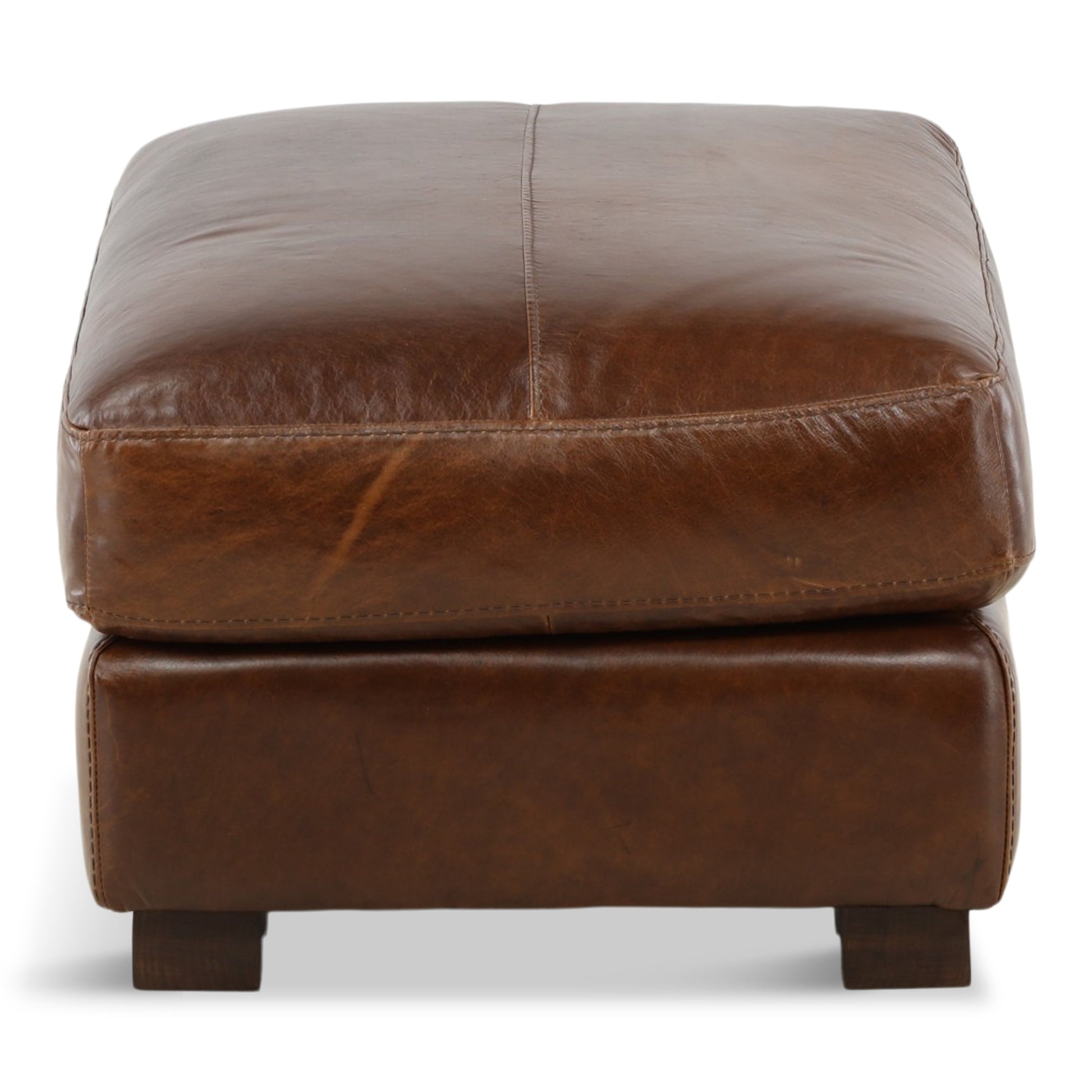 Riccardo Leather Ottoman