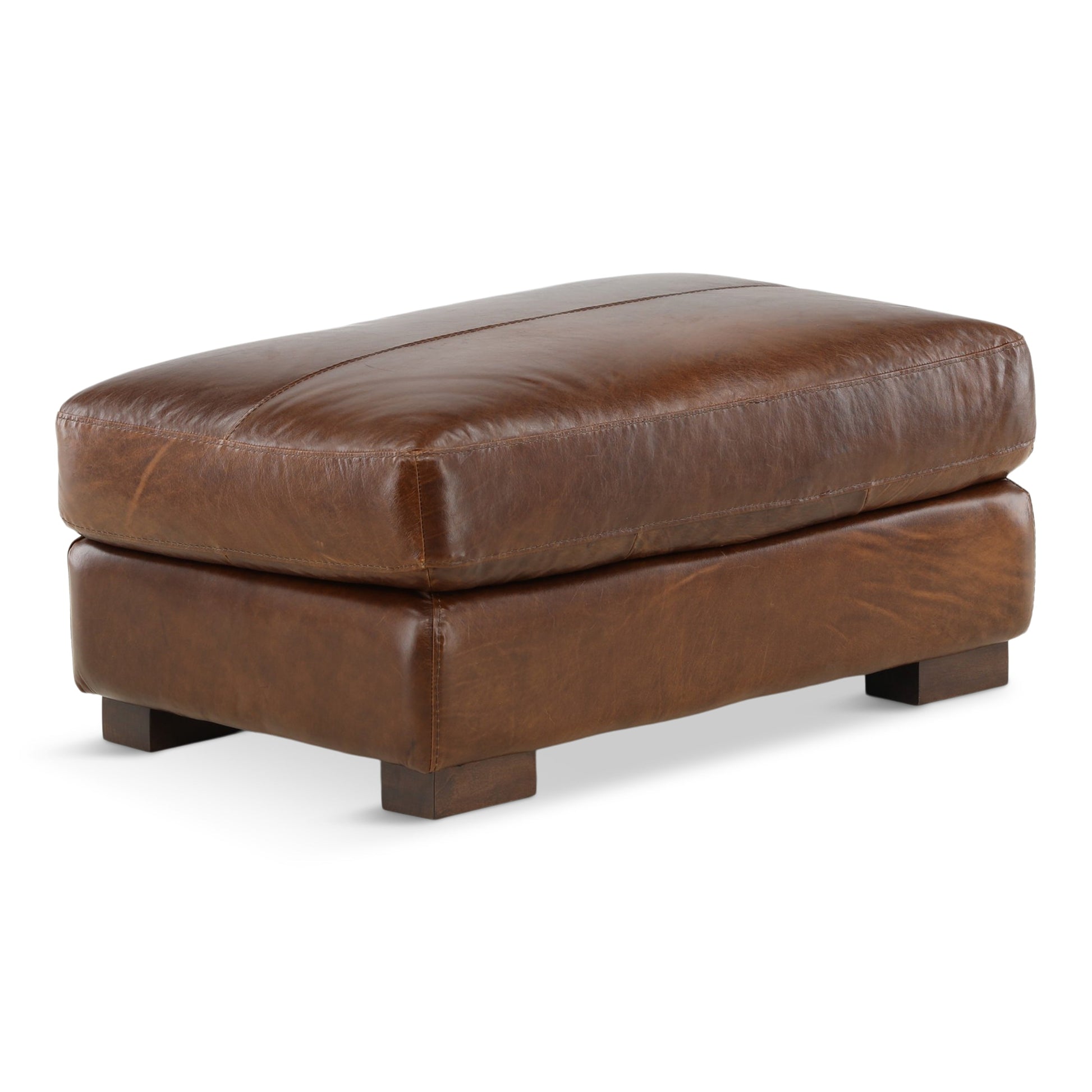 Riccardo Leather Ottoman