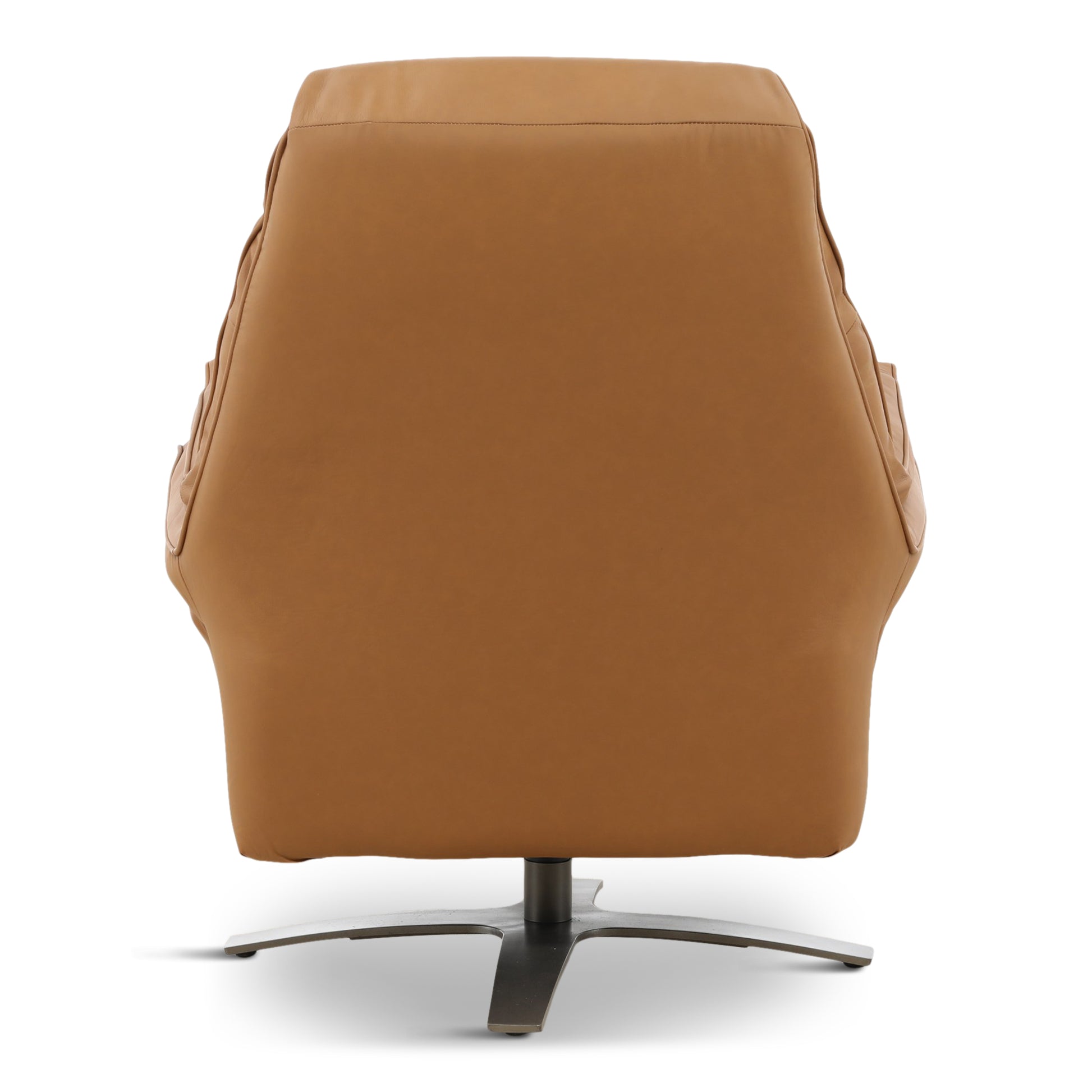 Cayman Leather Power Swivel Chair with Ottoman