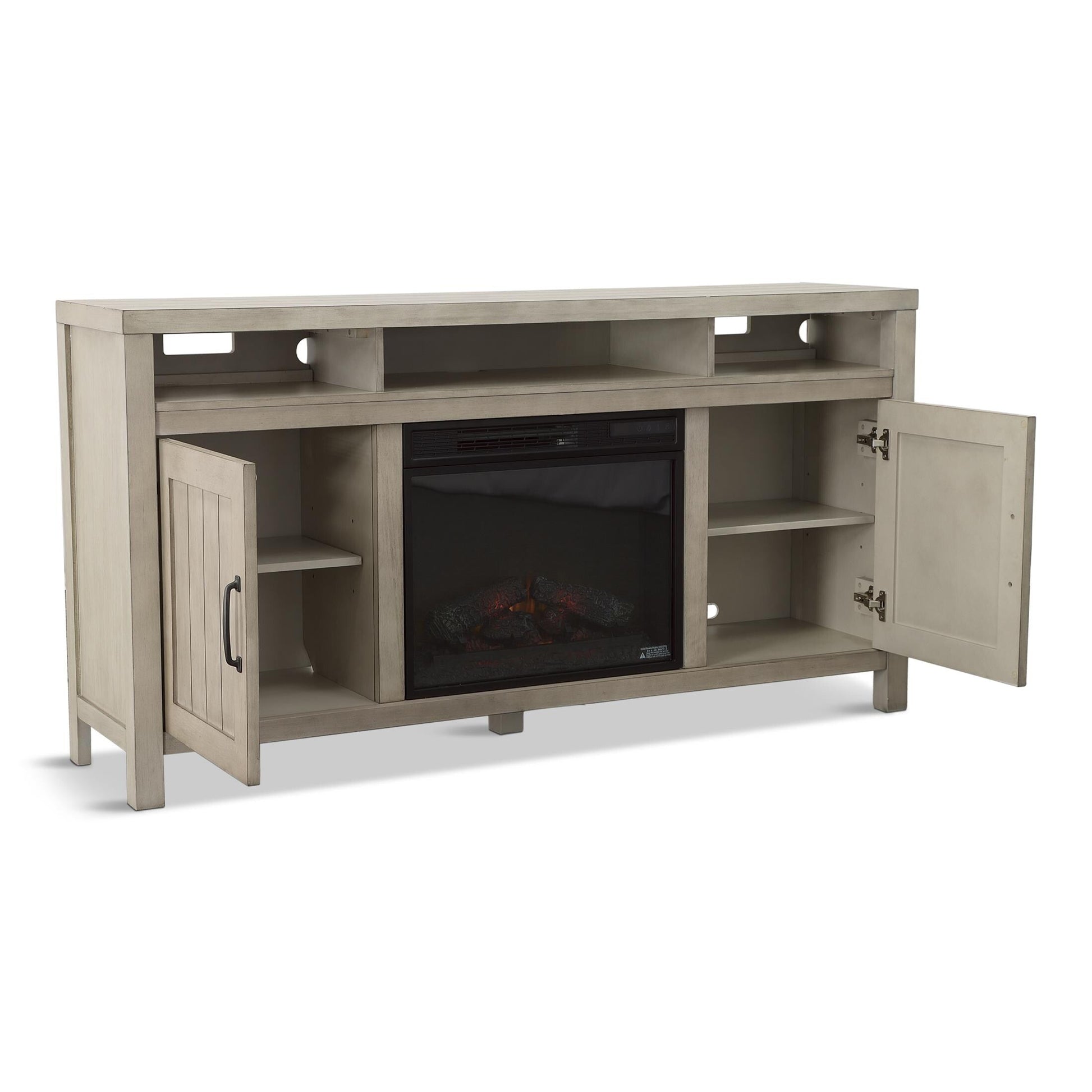 Melissa 63" TV Stand with Electric Fireplace