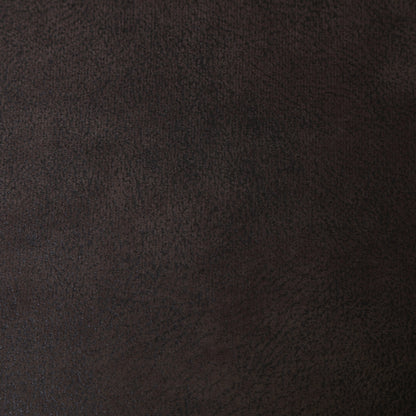 Dark brown faux leather upholstery texture close-up
