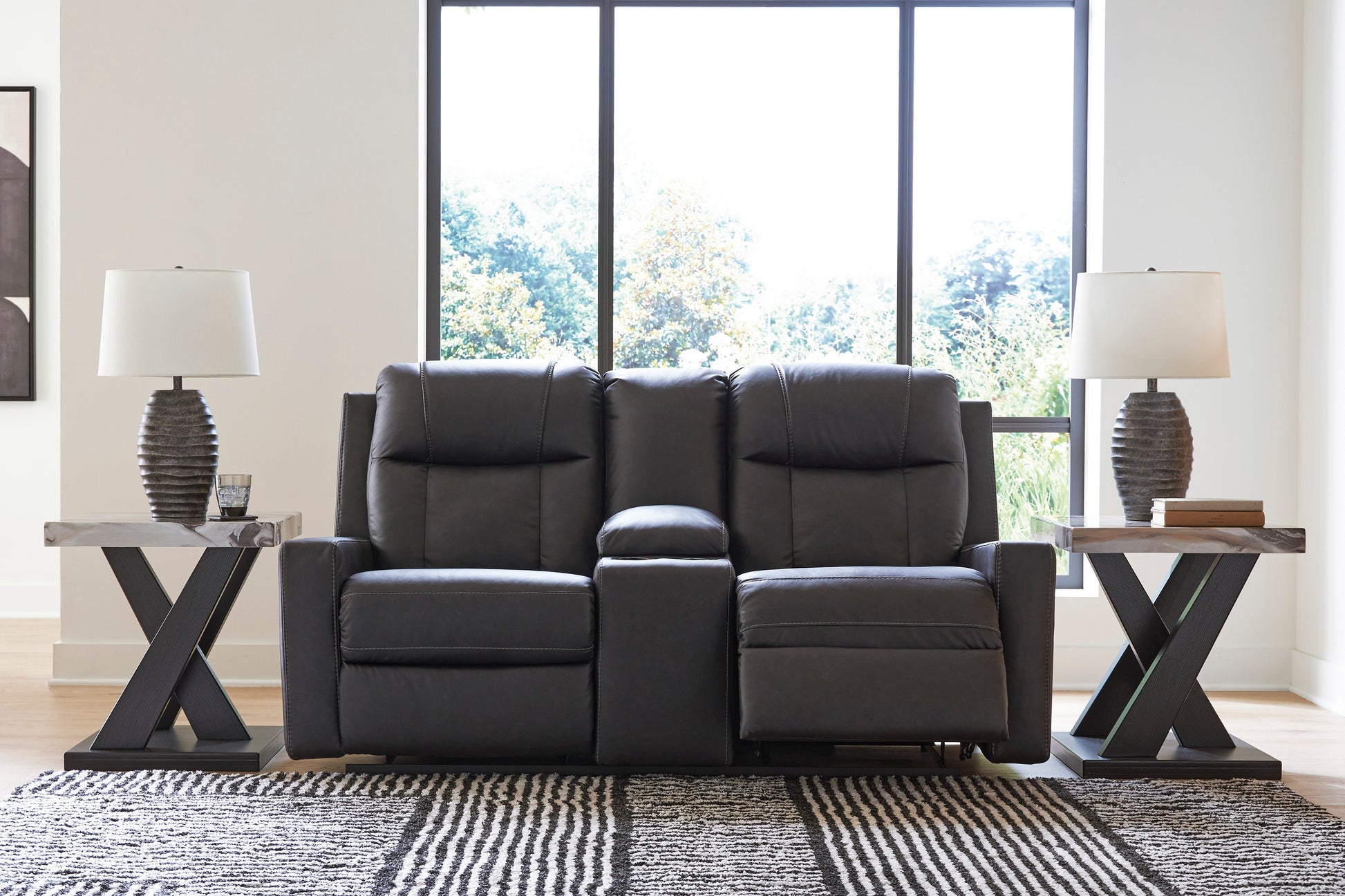 Mackmenville Double Reclining Console Loveseat