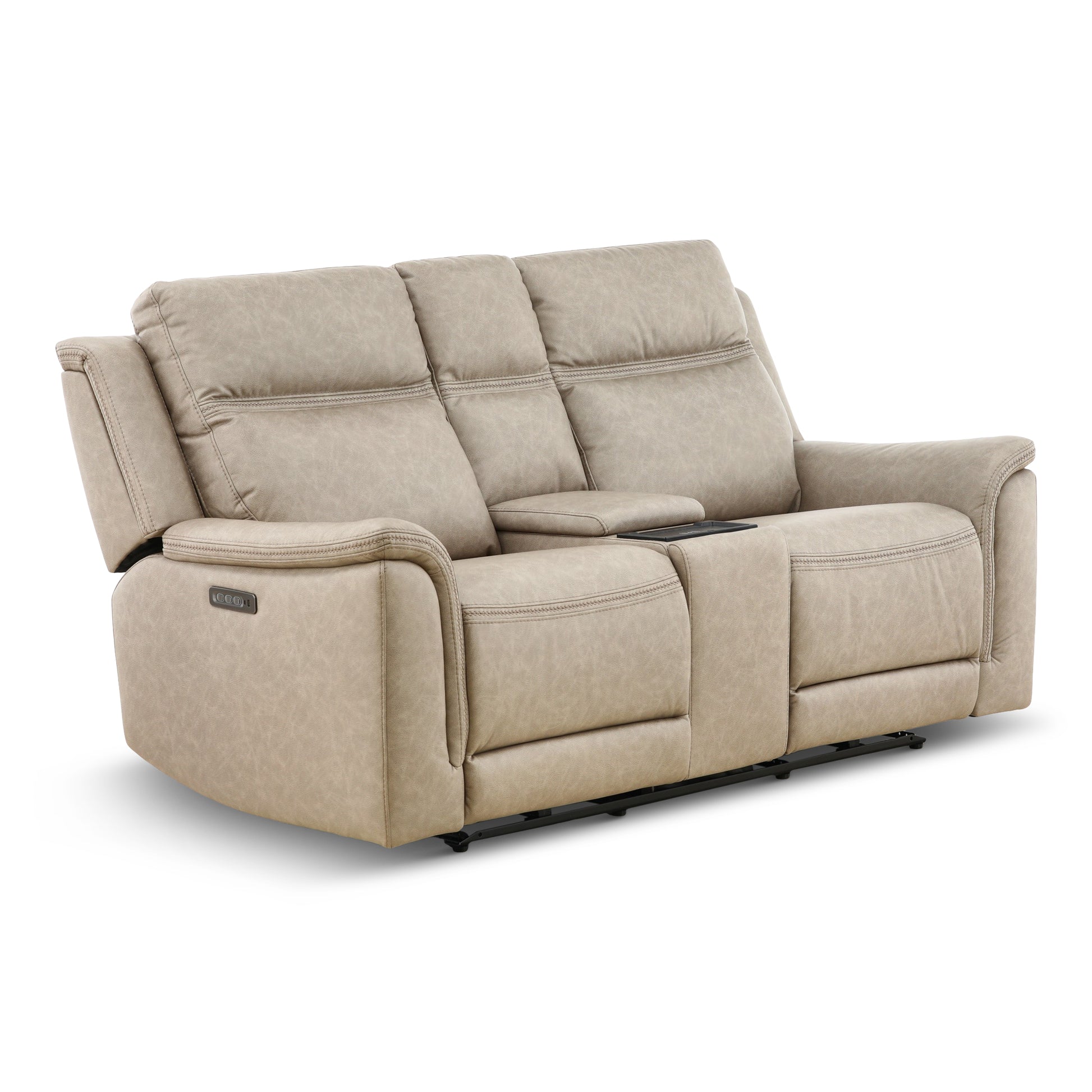 Garrison Power Reclining Console Loveseat