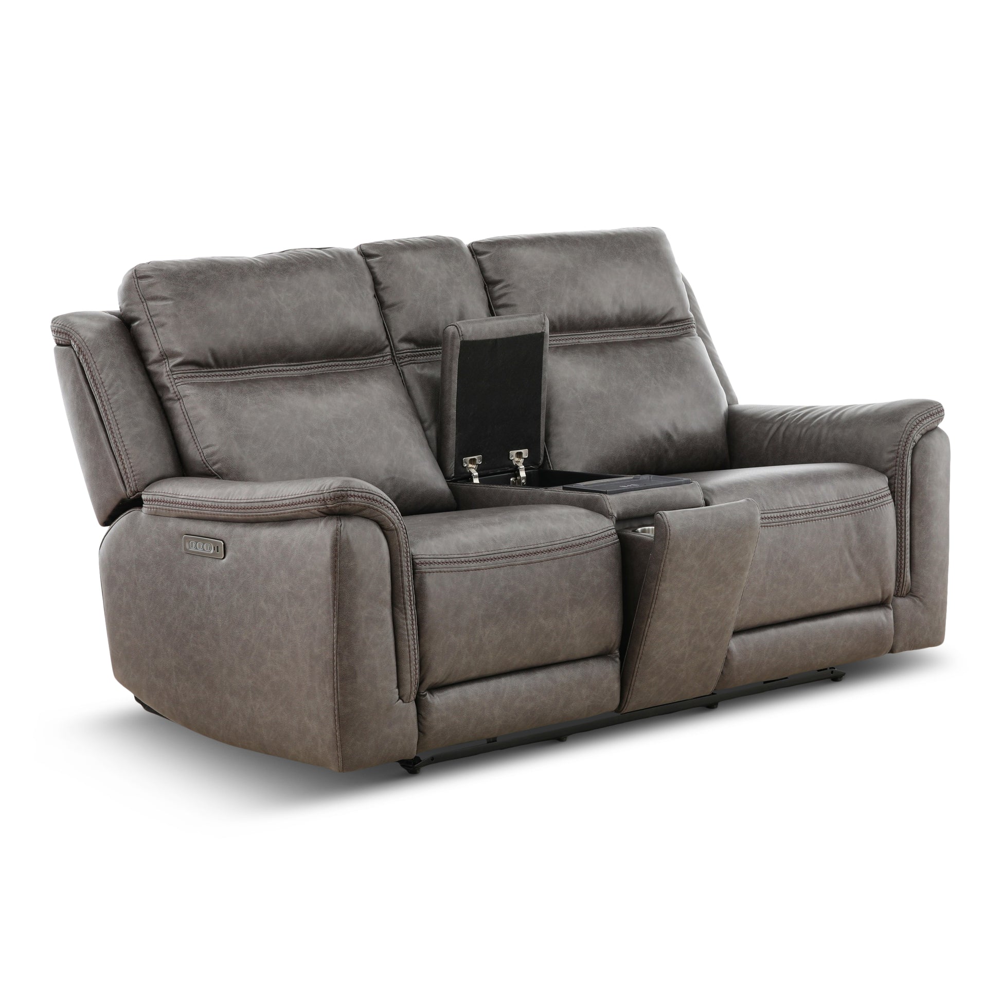 Garrison Power Reclining Console Loveseat