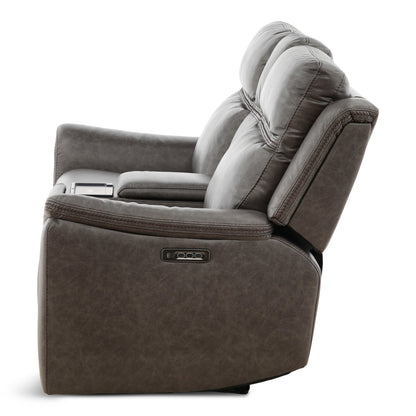Garrison Power Reclining Console Loveseat