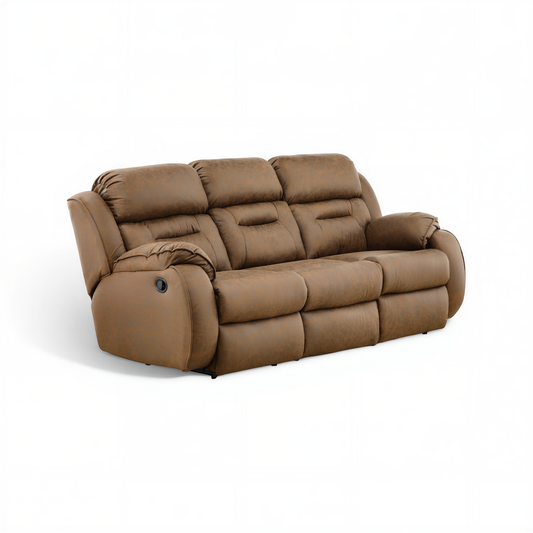 Bellevue Manual Double Reclining Sofa
