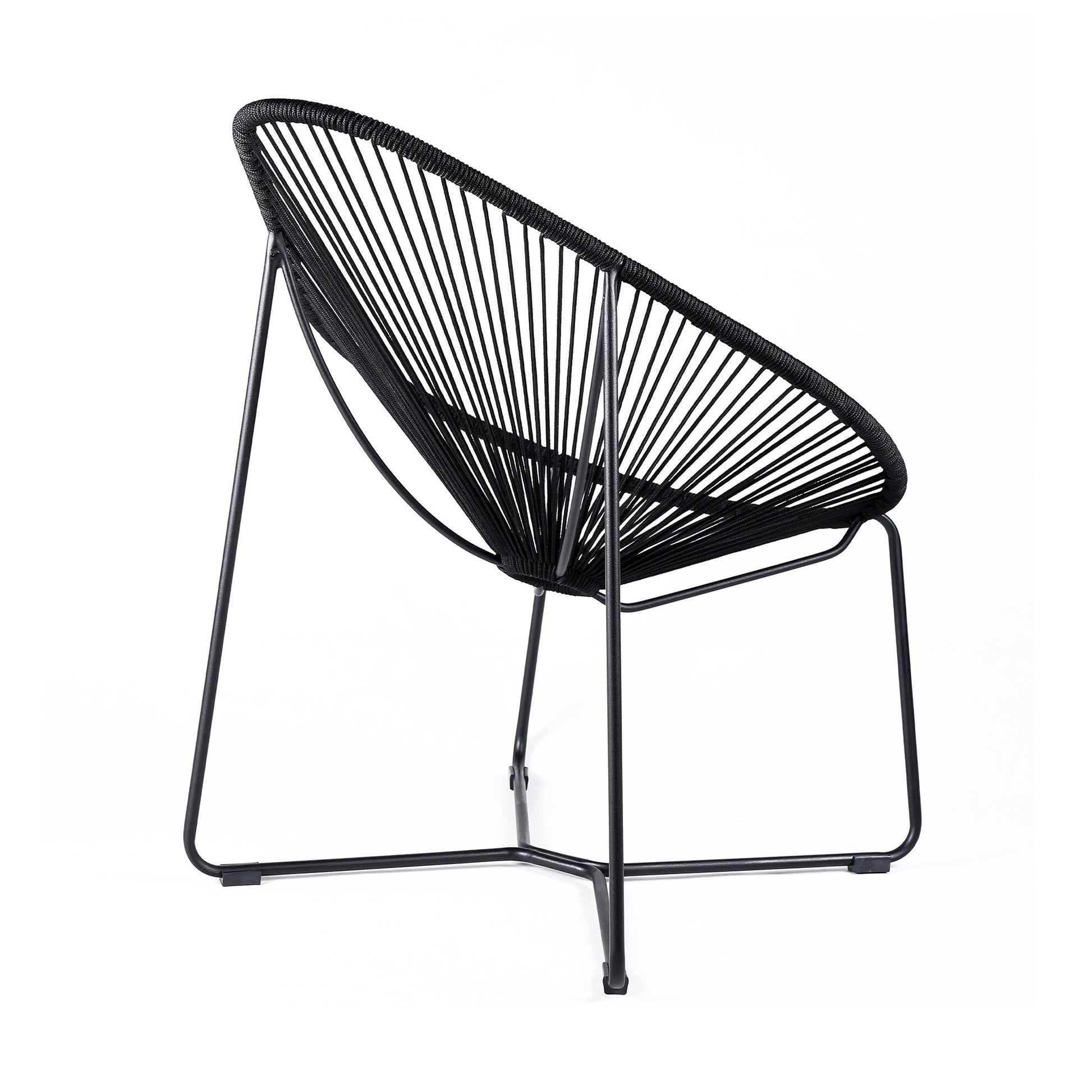 Acapulco Indoor Outdoor Steel Papasan Lounge Chair