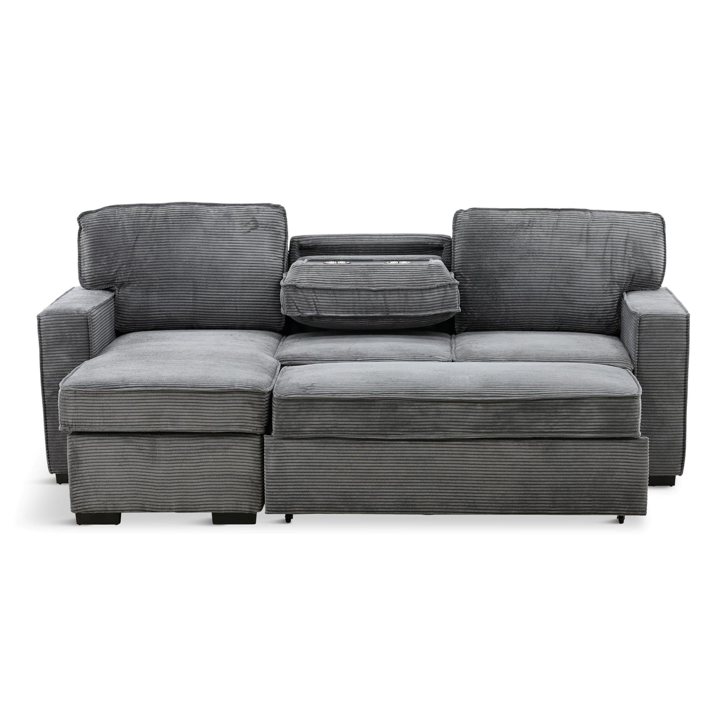 Amir 2-Piece Sectional With Sofa Bed