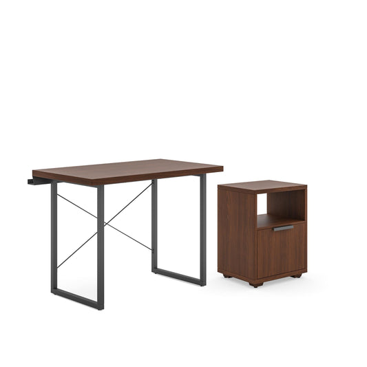 Merge Desk with File Cabinet