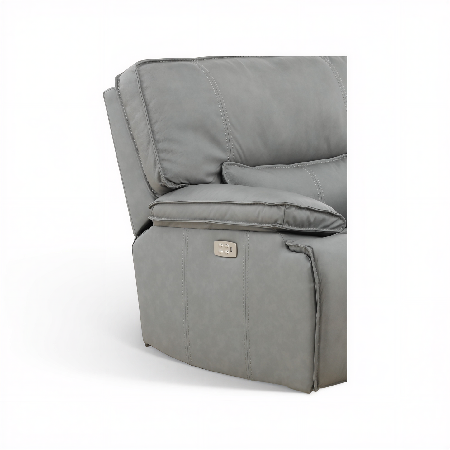 Bozeman II Leather Power Recliner with Adjustable Headrest