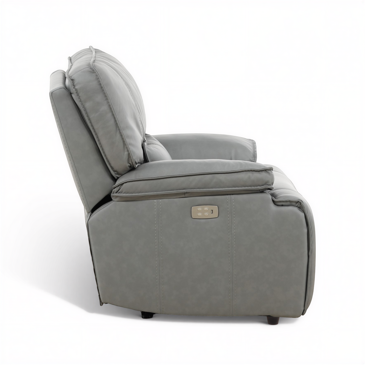 Bozeman II Leather Power Recliner with Adjustable Headrest