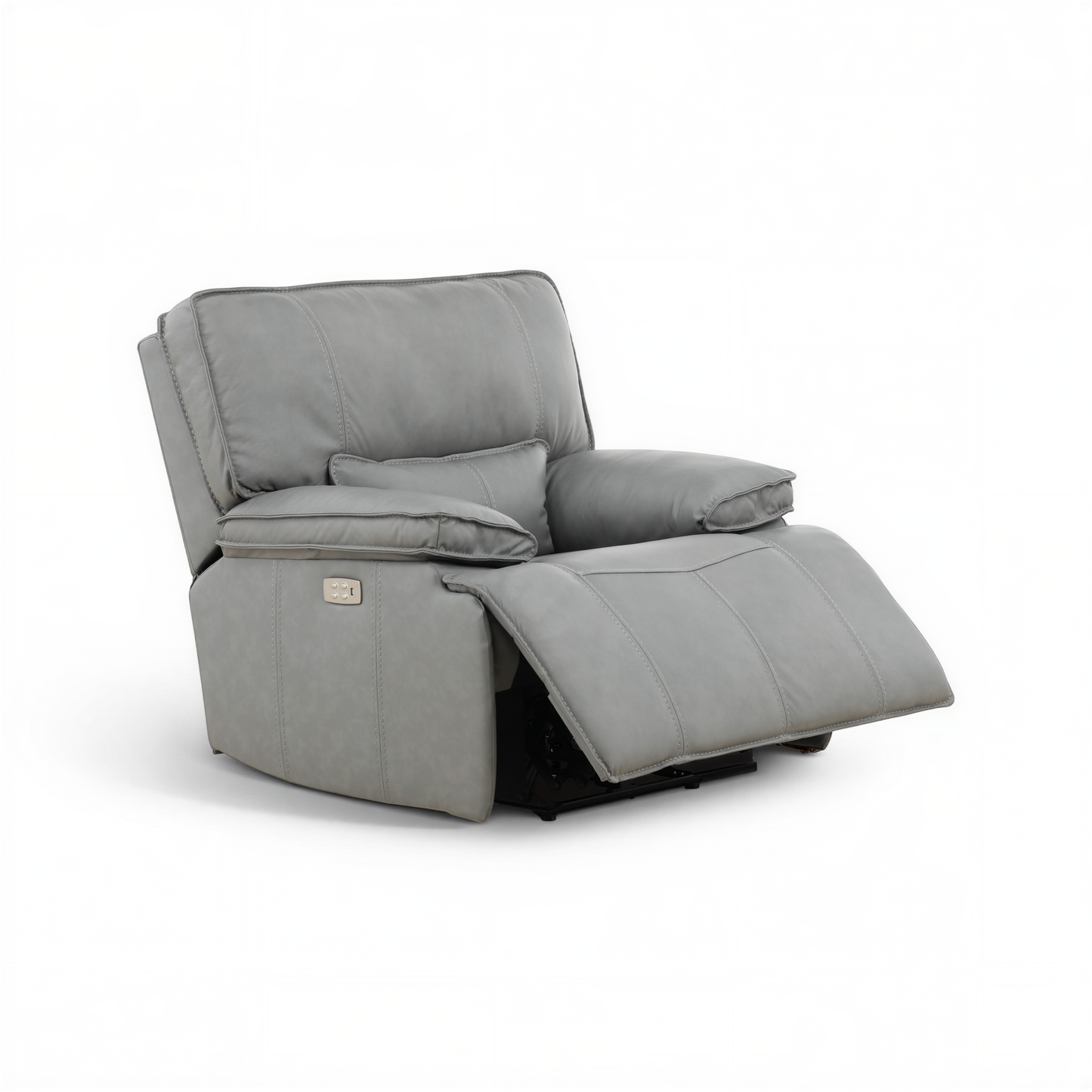 Bozeman II Leather Power Recliner with Adjustable Headrest