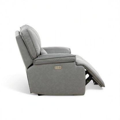 Bozeman II Leather Power Recliner with Adjustable Headrest
