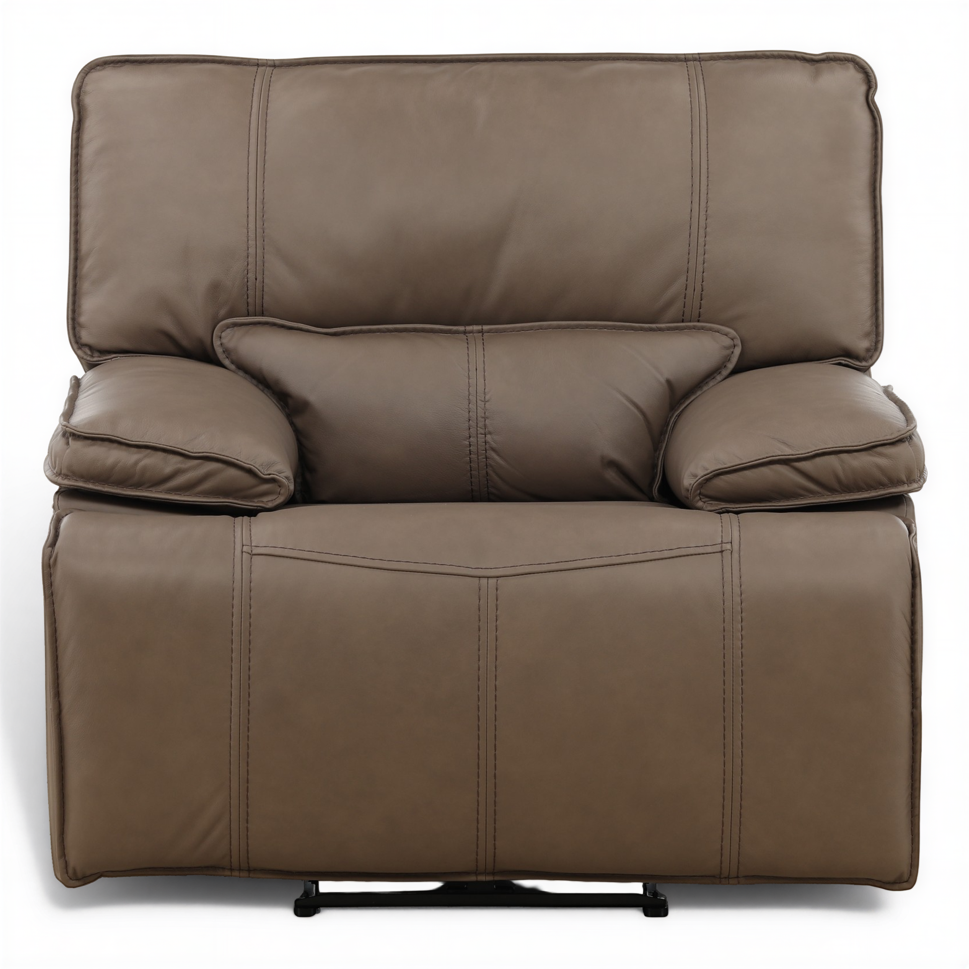 Bozeman II Leather Power Recliner with Adjustable Headrest Sable