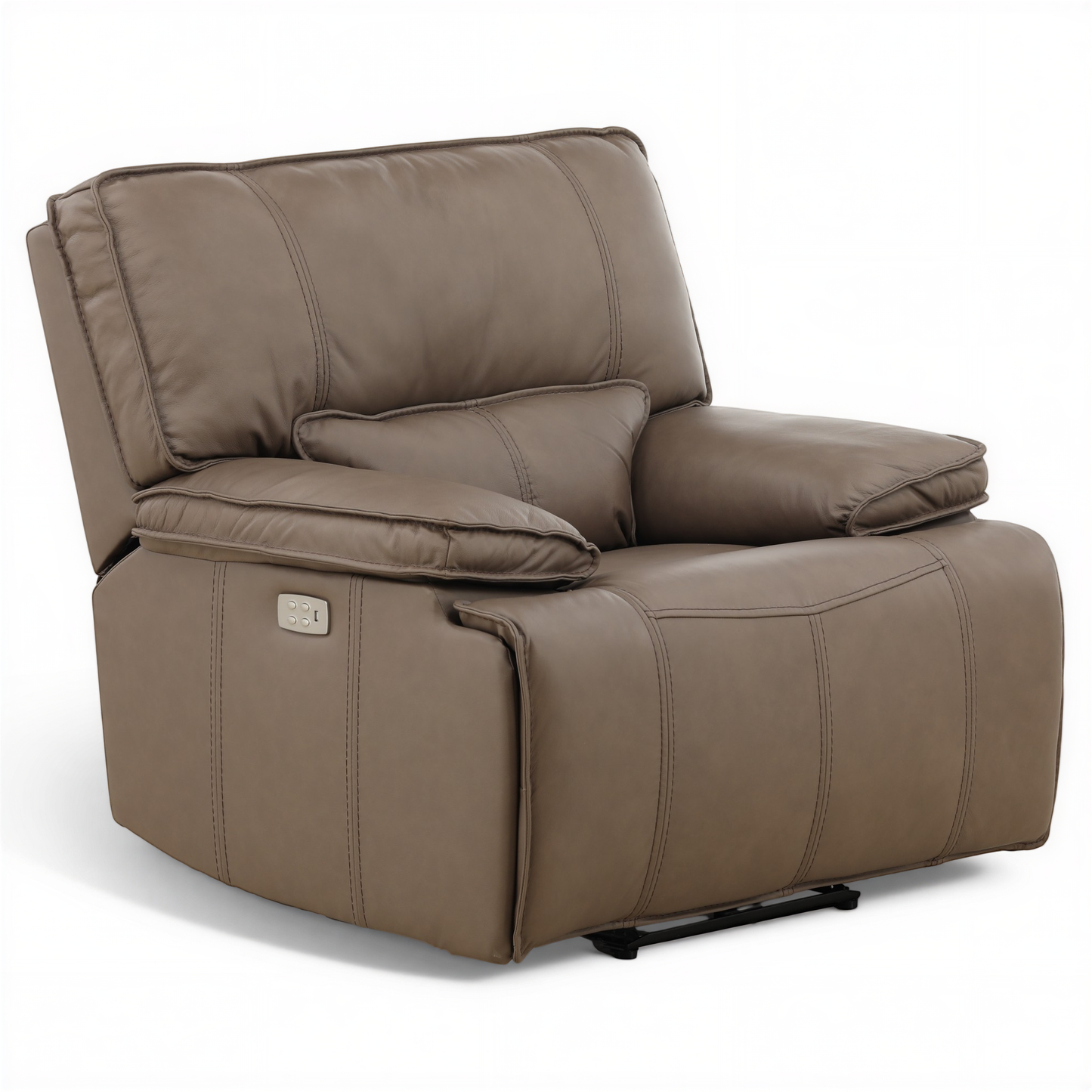 Bozeman II Leather Power Recliner with Adjustable Headrest