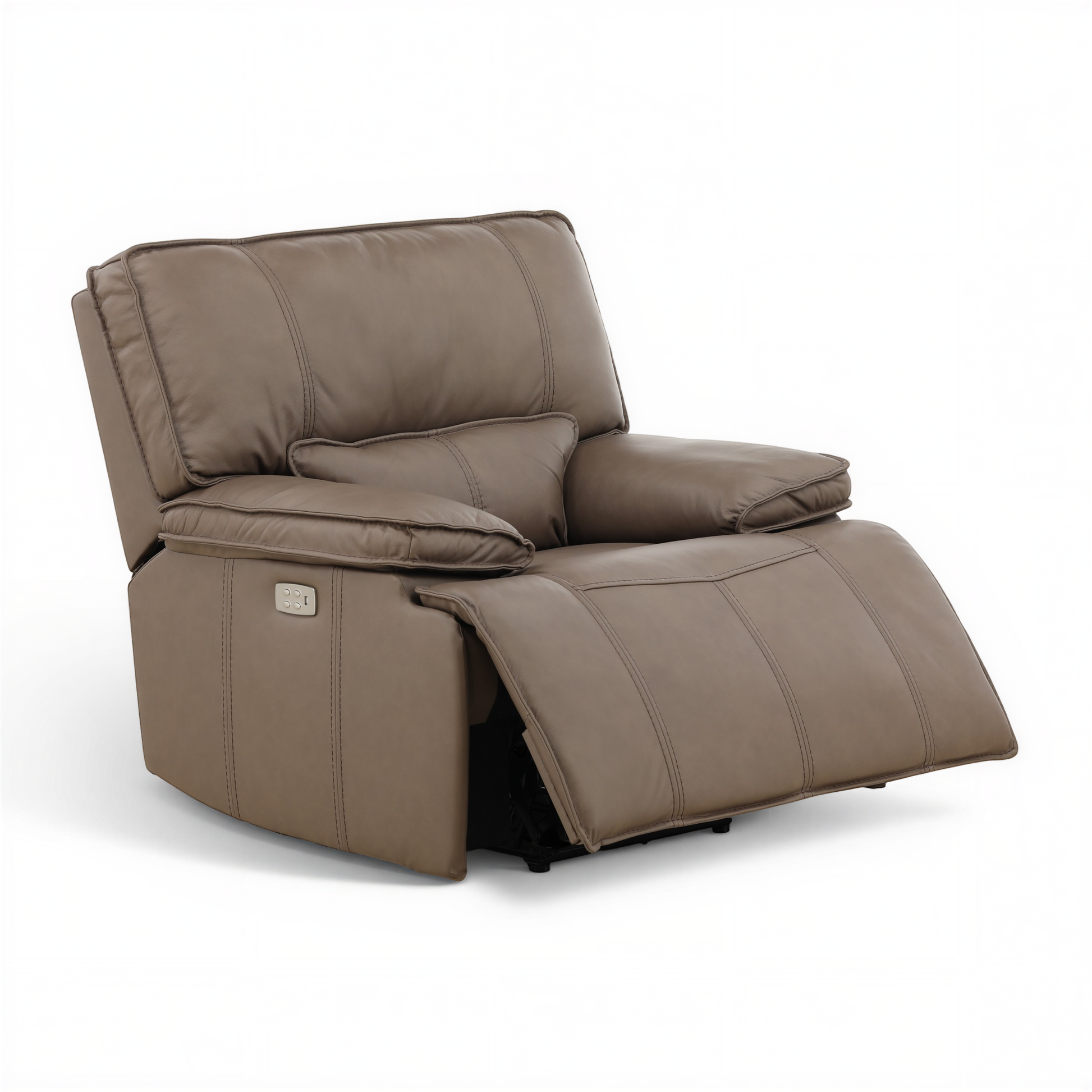 Bozeman II Leather Power Recliner with Adjustable Headrest