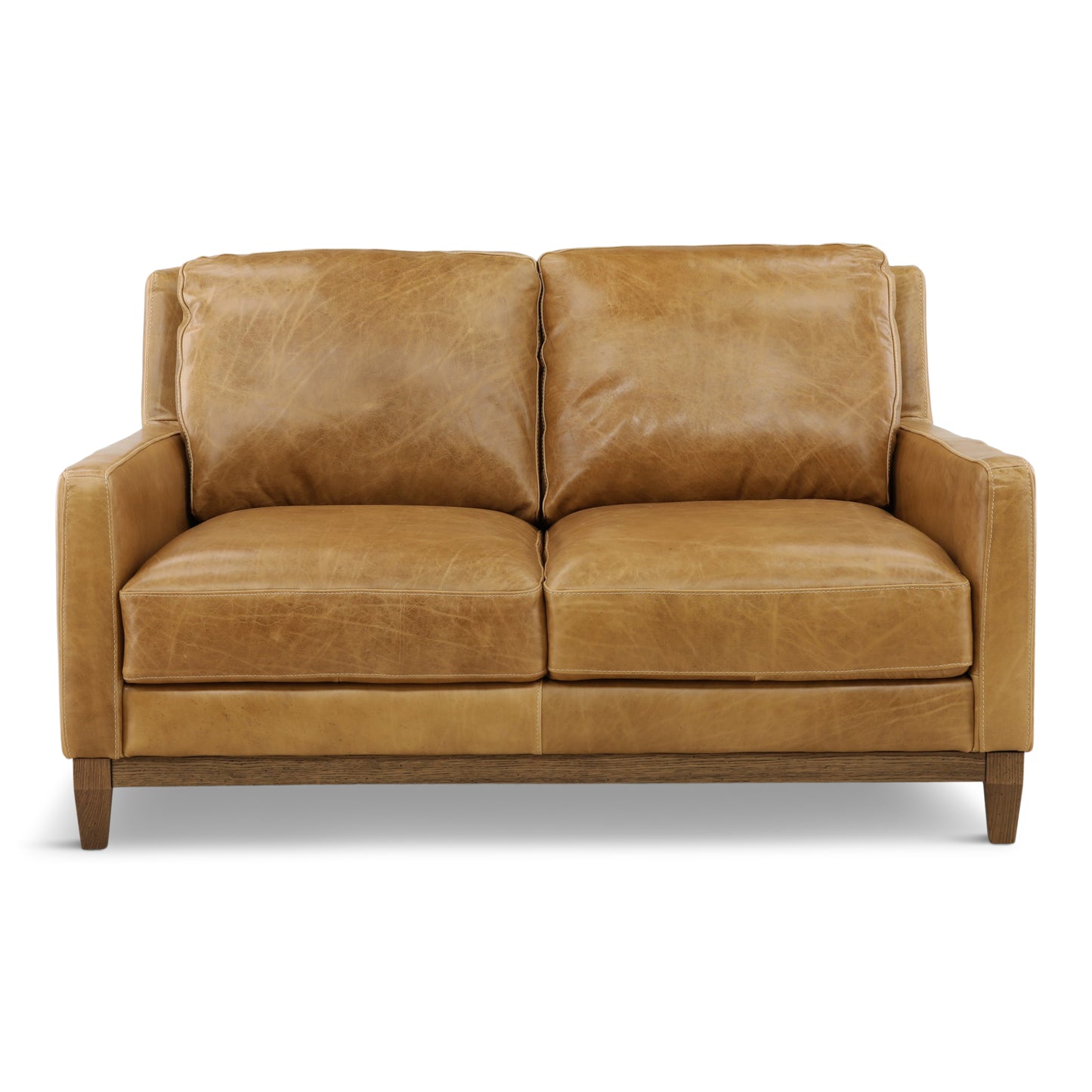 Santino Leather Loveseat