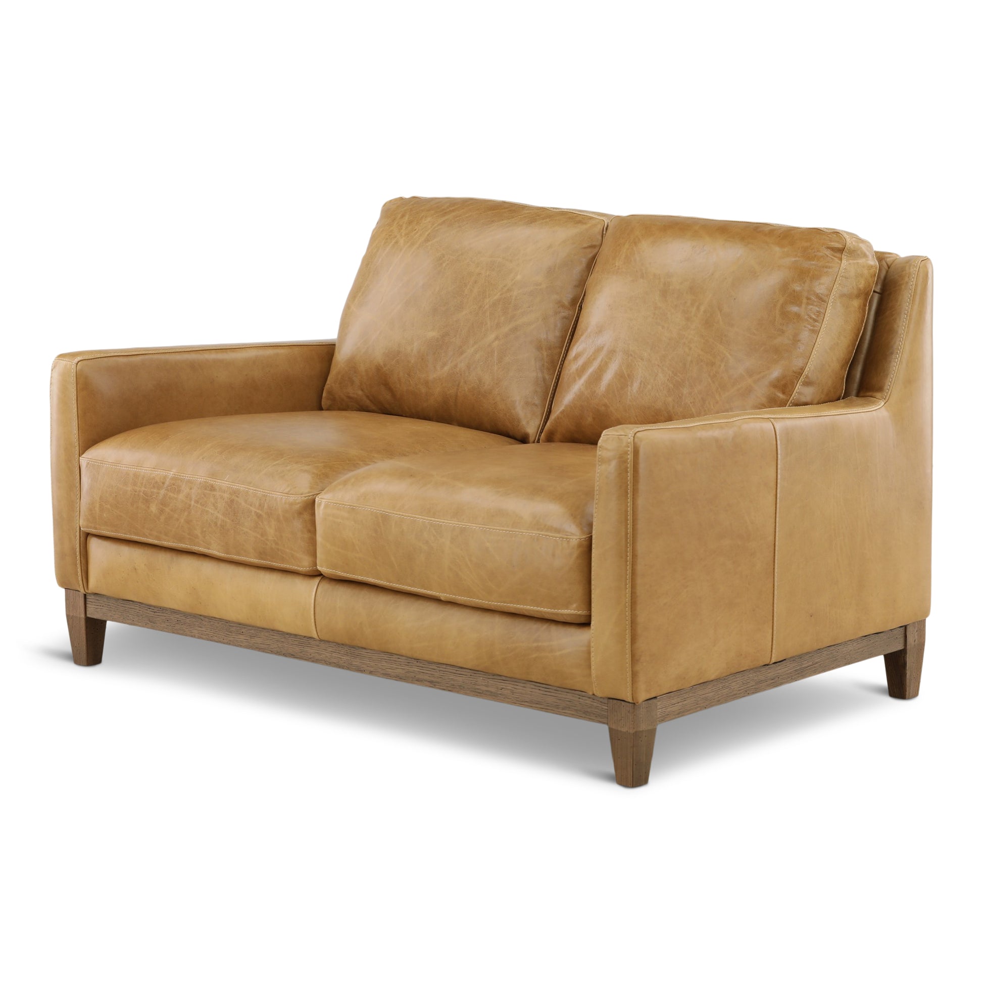 Santino Leather Loveseat