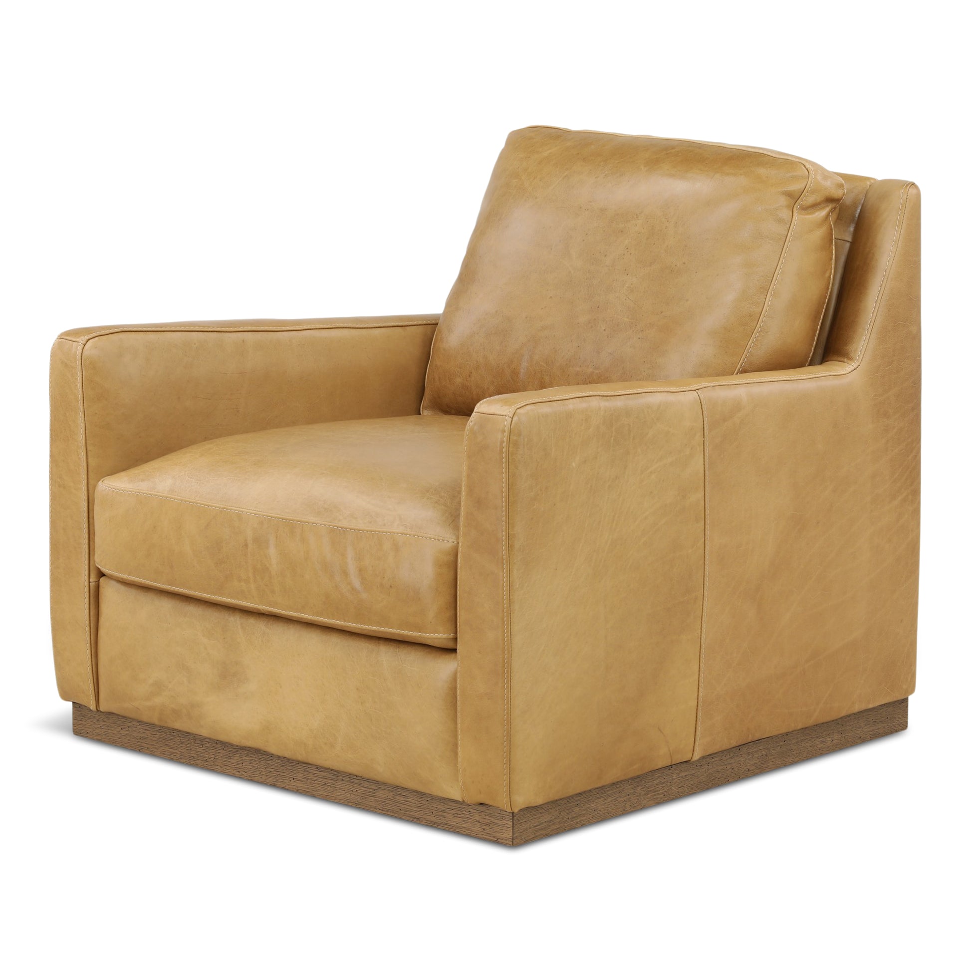 Santino Leather Swivel Chair
