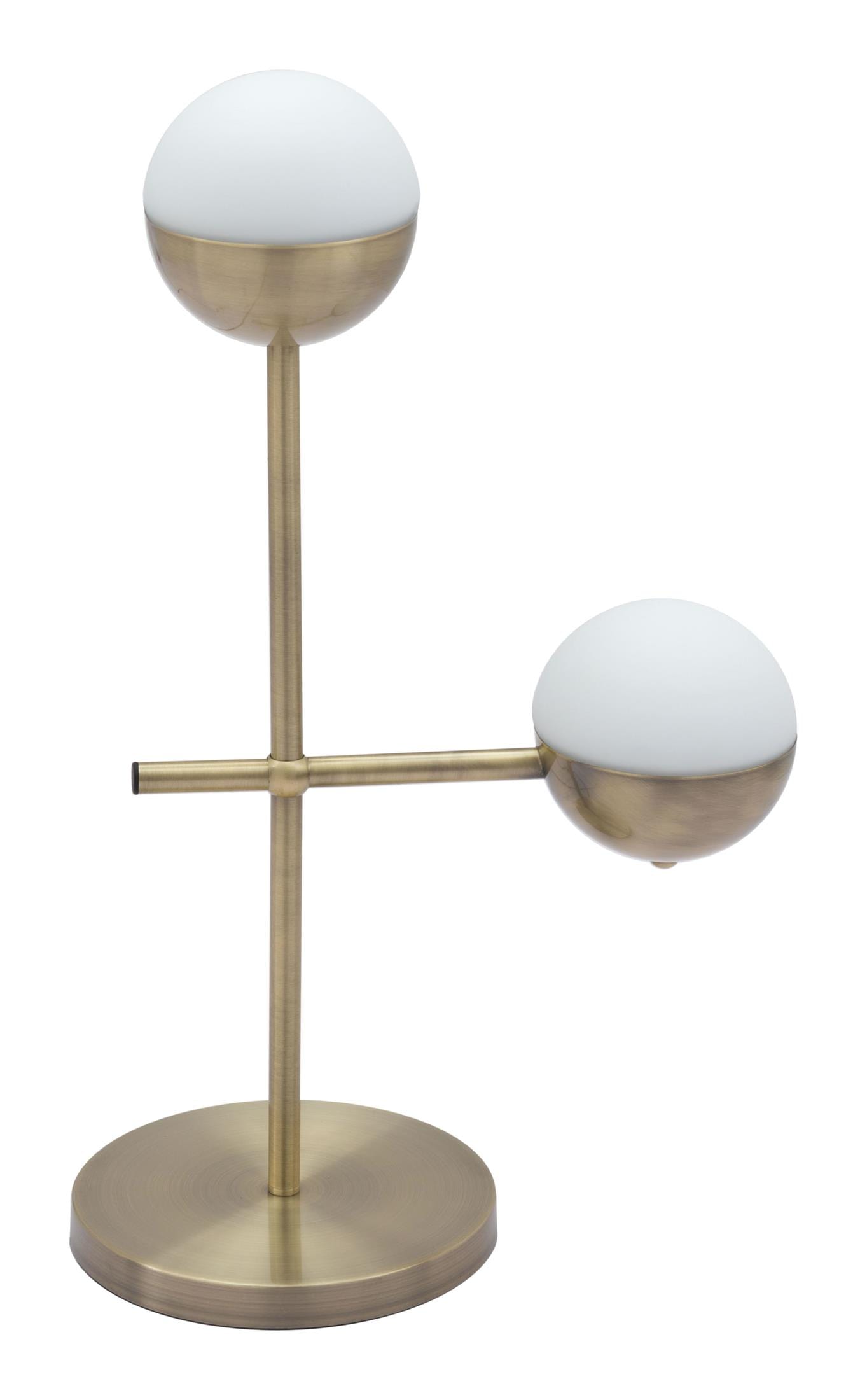 Waterloo Table Lamp White & Bronze