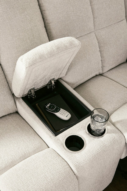 Orlen Double Reclining Console Loveseat