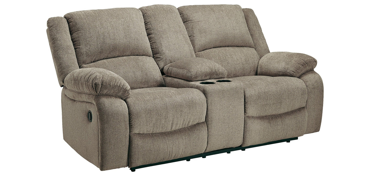 Draycoll Reclining Loveseat with Console