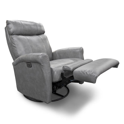 Prescott Grey Power Swivel Glider Recliner